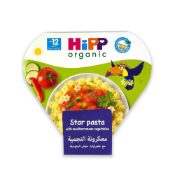 Hipp Organic Star Pasta With Italian Vegetables 250g, Pack Of 12 Hipp Organic Star Pasta With Italian Vegetables 250g, Pack Of 12