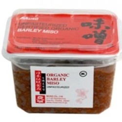 Muso Organic Unpasteurized Mugi Miso Fermented Whole Soybeans & Barley 400g, Pack Of 6