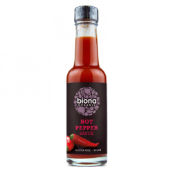 Biona Organic Hot Pepper Sauce 140 ml, Pack Of 12 Biona Organic Hot Pepper Sauce 140 ml, Pack Of 12