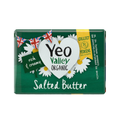Yeo Valley Organic Salted Butter 200g, Pack Of 12 Yeo Valley Organic Salted Butter 200g, Pack Of 12