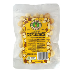 Organic Larder Roasted And Salted Macademias 150g, Pack Of 6 Organic Larder Roasted And Salted Macademias 150g, Pack Of 6