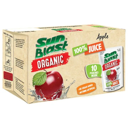 Sunblast Organic Apple Juice 10x200ml, No Added Sugar, Pack Of 12 Sunblast Organic Apple Juice 10x200ml, No Added Sugar, Pack Of 12