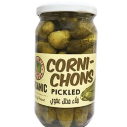 Organic Larder Chornicons Pickled 340g, Pack Of 12