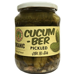 Organic Larder Pickled Cucumbers 680g, Pack Of 12