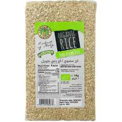 Organic Larder Long Brown Rice Vegan 1kg, Pack Of 6 Organic Larder Long Brown Rice Vegan 1kg, Pack Of 6