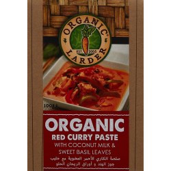 Organic Larder Red Curry Paste 100g, Pack Of 12 Organic Larder Red Curry Paste 100g, Pack Of 12