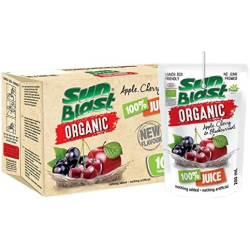 Sun Blast Organic Apple, Cherry & Blackcurrant Juice No Added Sugar 10 x 200ml, Pack Of 12 Sun Blast Organic Apple, Cherry & Blackcurrant Juice No Added Sugar 10 x 200ml, Pack Of 12