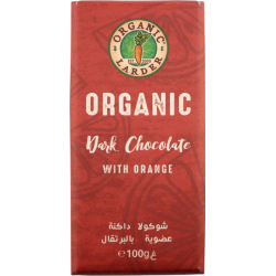 Organic Larder Dark Chocolate With Orange 100g, Pack Of 12 Organic Larder Dark Chocolate With Orange 100g, Pack Of 12