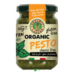 Organic Larder Pesto Cheese Free Gluten Free 130g, Pack Of 12 Organic Larder Pesto Cheese Free Gluten Free 130g, Pack Of 12