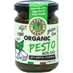 Organic Larder Pesto Vegan With Tofu Gluten Free, Vegan 130g, Pack Of 12 Organic Larder Pesto Vegan With Tofu Gluten Free, Vegan 130g, Pack Of 12