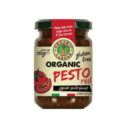 Organic Larder Pesto Red Gluten Free 130g, Pack Of 12 Organic Larder Pesto Red Gluten Free 130g, Pack Of 12