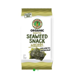 Organic Larder Roasted Seaweed snack Wasabi Gluten Free 5g, Pack Of 24 Organic Larder Roasted Seaweed snack Wasabi Gluten Free 5g, Pack Of 24