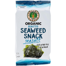 Organic Larder Roasted Seaweed Sea Salt Snack Gluten Free 5g, Pack Of 24 Organic Larder Roasted Seaweed Sea Salt Snack Gluten Free 5g, Pack Of 24