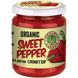 Organic Larder Sweet Pepper Chunky Dip  Gluten Free, Vegan 260g, Pack Of 6 Organic Larder Sweet Pepper Chunky Dip  Gluten Free, Vegan 260g, Pack Of 6
