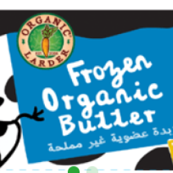 Organic Larder Frozen Butter 250g, Pack Of 6 Organic Larder Frozen Butter 250g, Pack Of 6