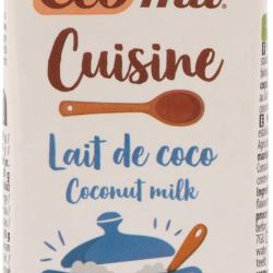 Ecomil Organic Coconut Milk Cooking Cream, Gluten Free, Vegan 200ml, Pack Of 12