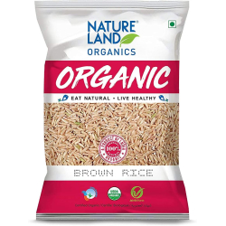 Natureland Organics Premium Healthy Brown Rice 1kg, Pack Of 6 Natureland Organics Premium Healthy Brown Rice 1kg, Pack Of 6