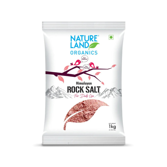 Natureland Organics Himalayan Pink Rock Salt 1 Kg