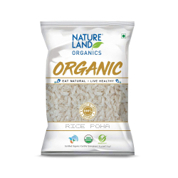 Natureland Organics Rice Poha 500g, Pack Of 6 Natureland Organics Rice Poha 500g, Pack Of 6
