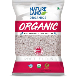 Natureland Organics Ragi Flour 500g, Pack Of 6 Natureland Organics Ragi Flour 500g, Pack Of 6