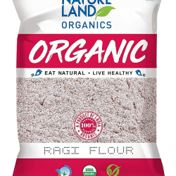 Natureland Organics Ragi Flour 500g, Pack Of 6