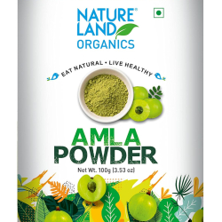 Natureland Organics Amla Powder Can 100g, Pack Of 6 Natureland Organics Amla Powder Can 100g, Pack Of 6