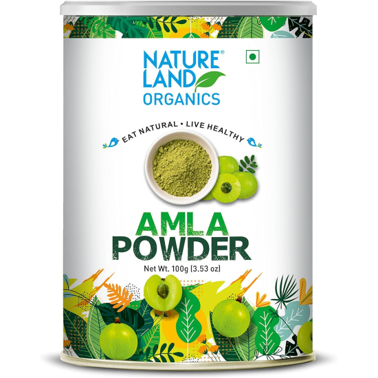 Natureland Organics Amla Powder Can 100g