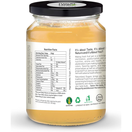 Natureland Organics Pineapple Jam 250g