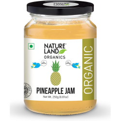 Natureland Organics Pineapple Jam 250g, Pack Of 6 Natureland Organics Pineapple Jam 250g, Pack Of 6