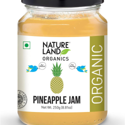 Natureland Organics Pineapple Jam 250g, Pack Of 6 Natureland Organics Pineapple Jam 250g, Pack Of 6