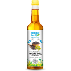 Natureland Organics Mustard Oil 1Ltr  Natureland Organics Mustard Oil 1Ltr