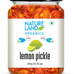 Natureland Organics Lemon Pickle 350g, Pack Of 6