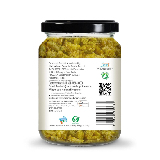 Natureland Organics Chilli Pickle 350g