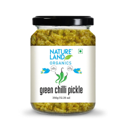 Natureland Organics Chilli Pickle 350g, Pack Of 6 Natureland Organics Chilli Pickle 350g, Pack Of 6