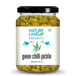 Natureland Organics Chilli Pickle 350g, Pack Of 6 Natureland Organics Chilli Pickle 350g, Pack Of 6
