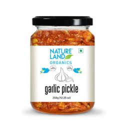 Natureland Organics Garlic Pickle 350g, Pack Of 6