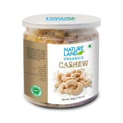 Natureland Organics Cashew 200g, Pack Of 3 Natureland Organics Cashew 200g, Pack Of 3