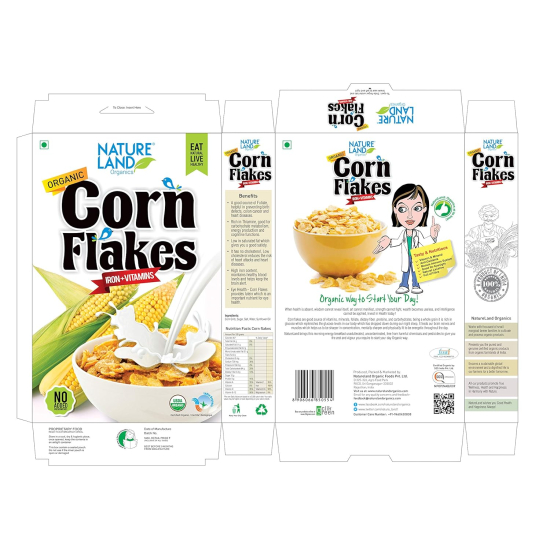 Natureland Organics Corn Flakes 200g