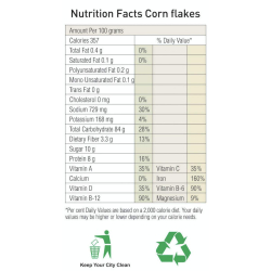 Natureland Organics Corn Flakes 200g, Pack Of 6 Natureland Organics Corn Flakes 200g, Pack Of 6