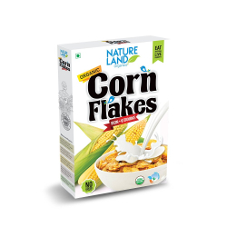 Natureland Organics Corn Flakes 200g, Pack Of 6 Natureland Organics Corn Flakes 200g, Pack Of 6