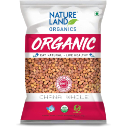 Natureland Organics Chana Whole 500g, Pack Of 6 Natureland Organics Chana Whole 500g, Pack Of 6