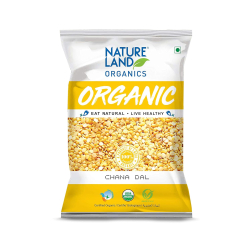 Natureland Organics Chana Dal 500g, Pack Of 6 Natureland Organics Chana Dal 500g, Pack Of 6