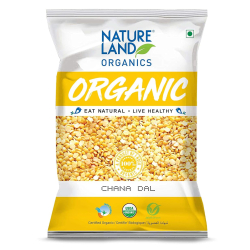 Natureland Organics Chana Dal 500g, Pack Of 6