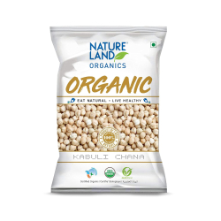 Natureland Organics Kabuli Chana 500g, Pack Of 6