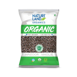 Natureland Organics Masoor Whole 500g, Pack Of 6 Natureland Organics Masoor Whole 500g, Pack Of 6