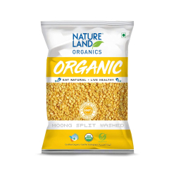 Natureland Organics Moong Split Washed 500g, Pack Of 6 Natureland Organics Moong Split Washed 500g, Pack Of 6
