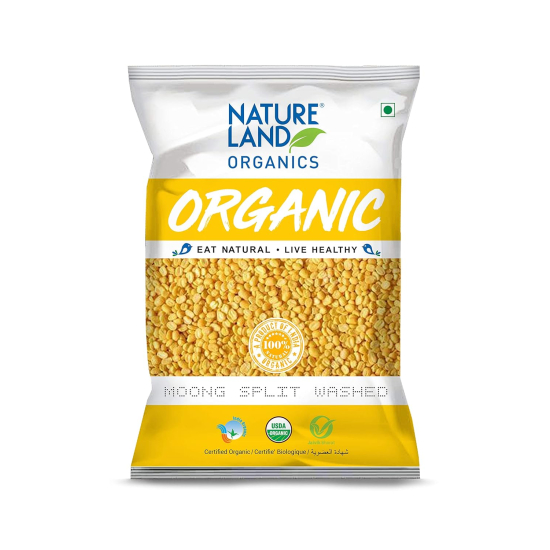 Natureland Organics Moong Split Washed 500g