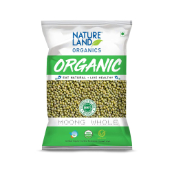 Natureland Organics Moong Whole 500g, Pack Of 6 Natureland Organics Moong Whole 500g, Pack Of 6