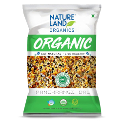 Natureland Organics Panchrangi Dal 500g, Pack Of 6