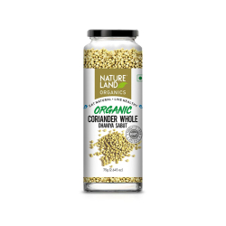 Natureland Organics Coriander Whole 75gm Natureland Organics Coriander Whole 75gm